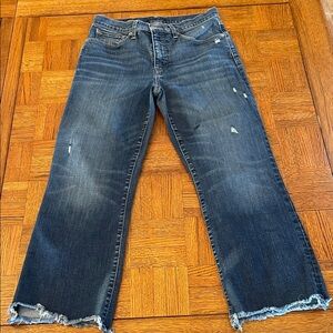 Lucky Brand Bridgette High rise boot mini crop jeans size 10